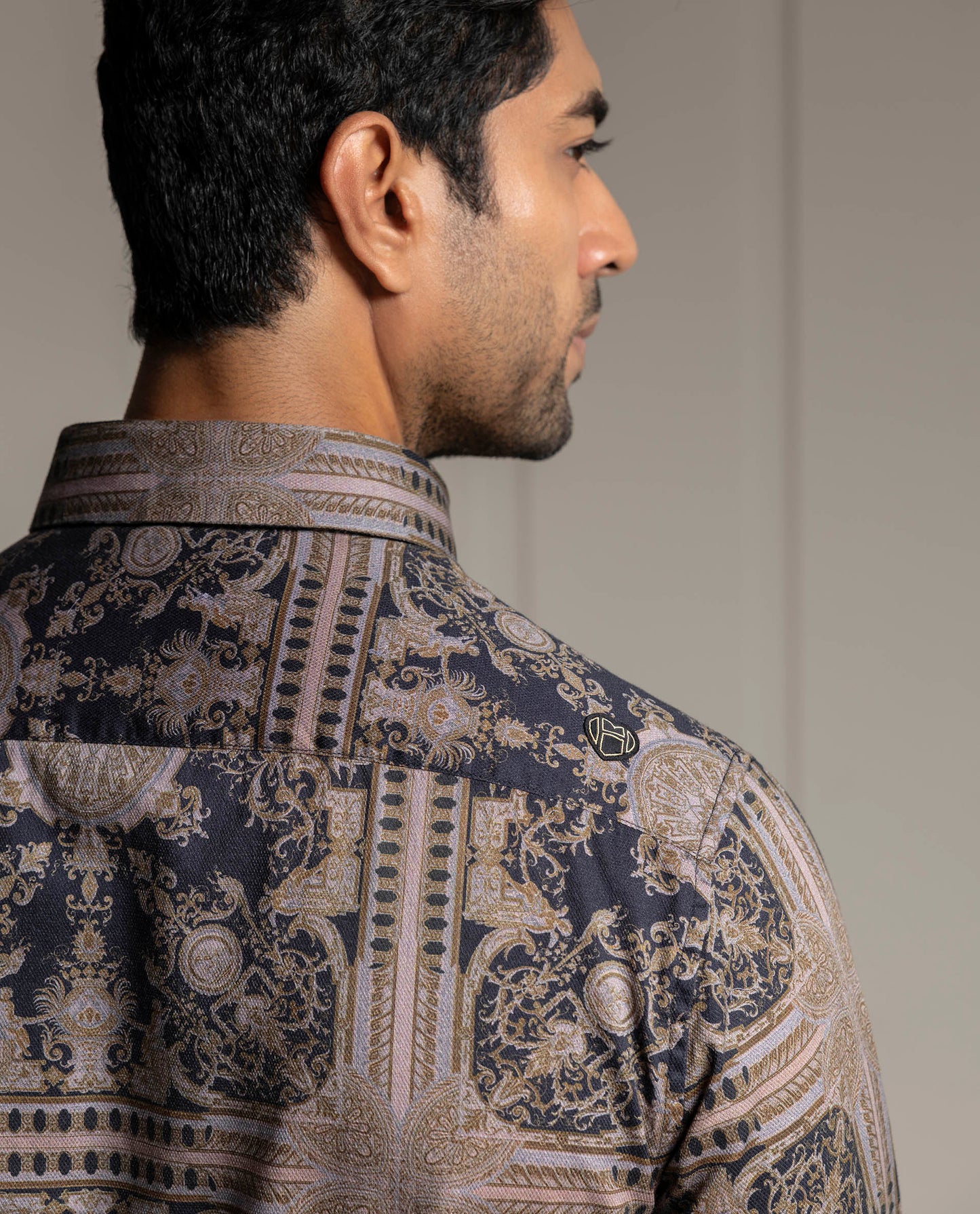 GENIUS - BLACK - DIGITAL PRINT - PARTY WEAR SHIRT