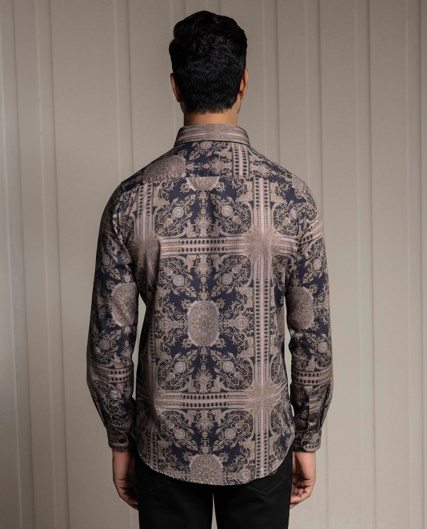 GENIUS - BLACK - DIGITAL PRINT - PARTY WEAR SHIRT