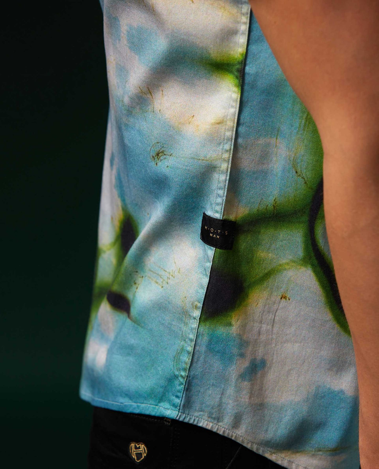 DNA - SKY BLUE - DIGITAL PRINT PARTYWEAR SHIRT