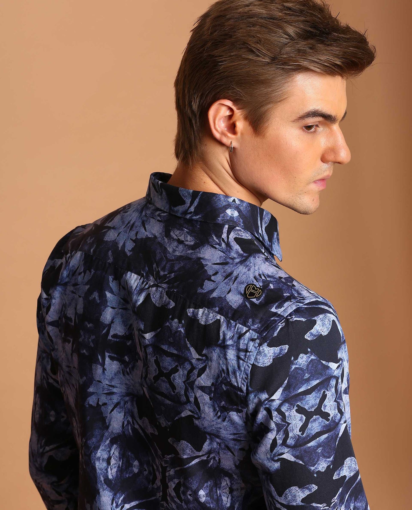 RESONATE - NAVY - DIGITAL PRINT PARTYWEAR SHIRT