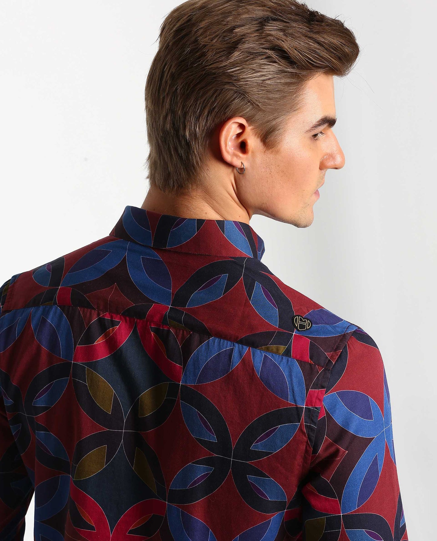 RHYTHM - MAROON - DIGITAL PRINT PARTYWEAR SHIRT