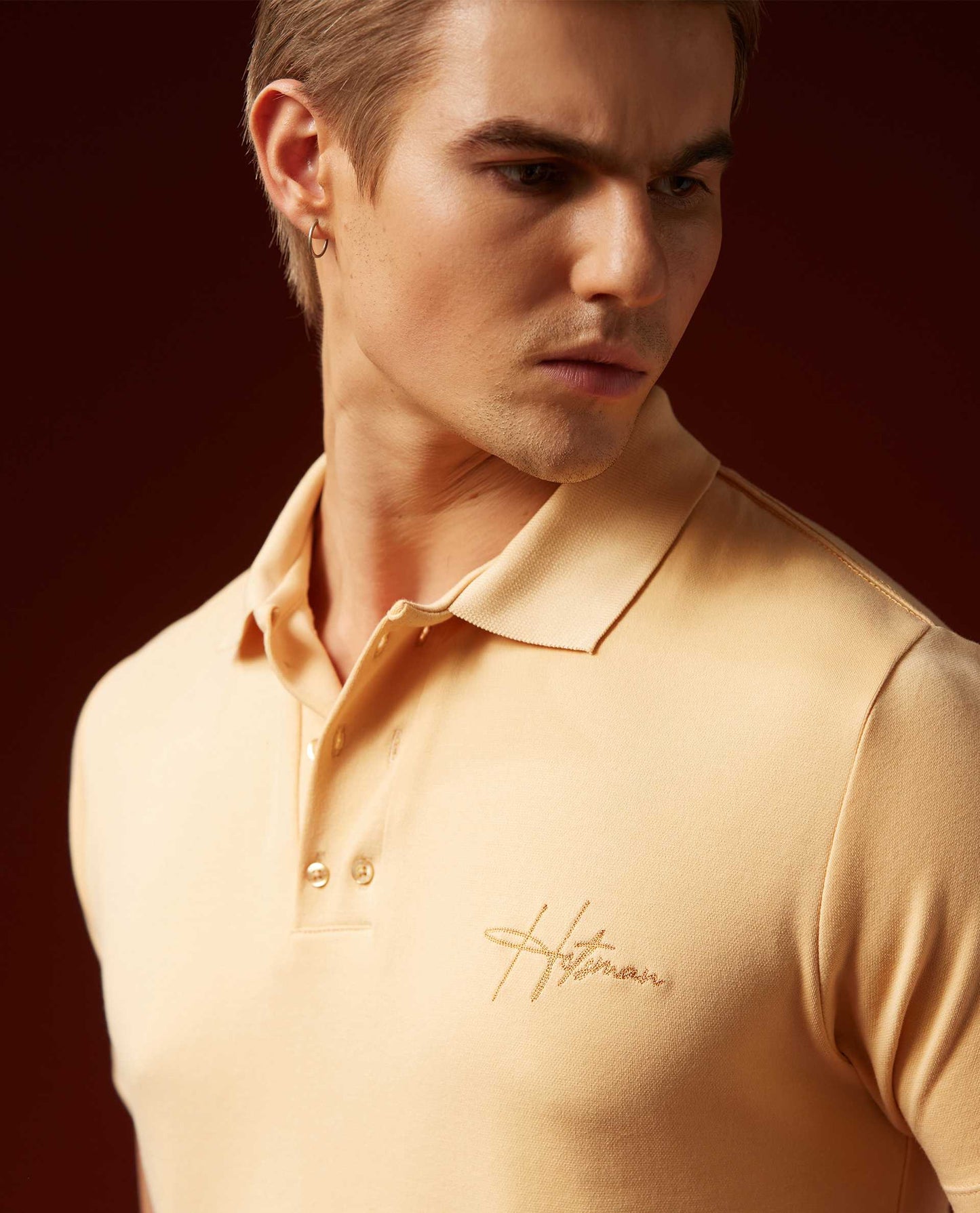 MARINER - PEACH - EMBROIDERED LUXURY POLO