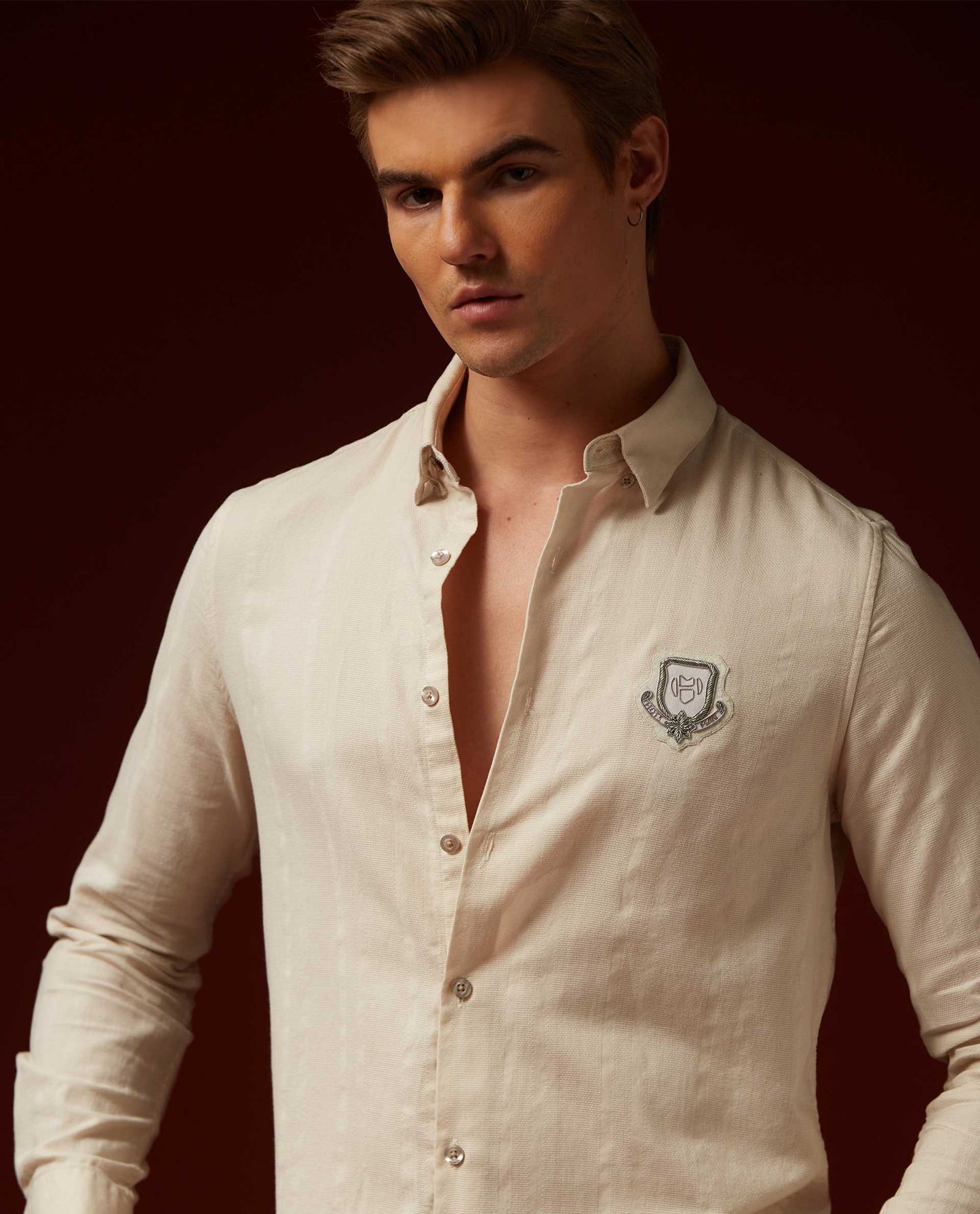 SOUVENIR - BEIGE - EMBELLISHED SHIRT