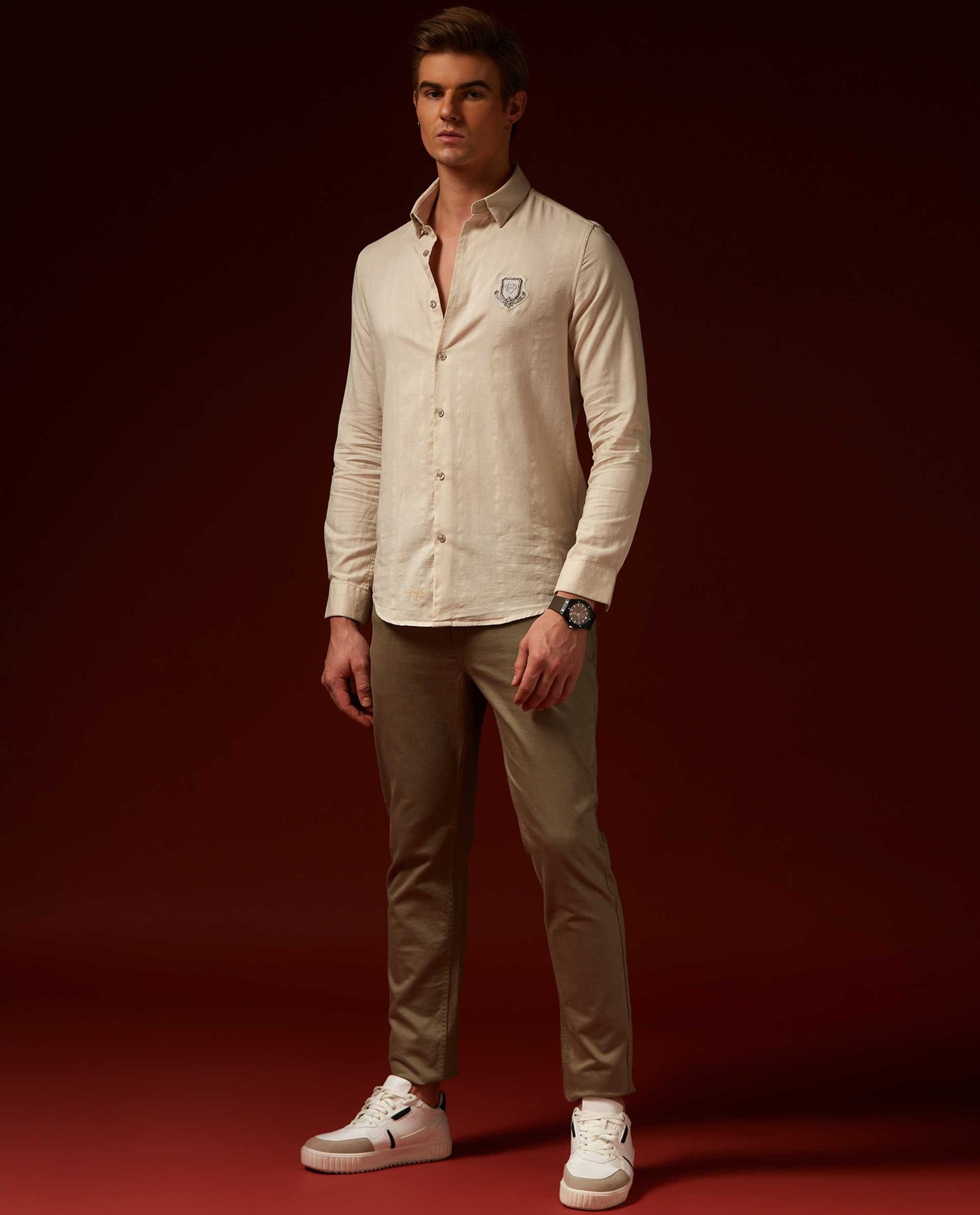 SOUVENIR - BEIGE - EMBELLISHED SHIRT