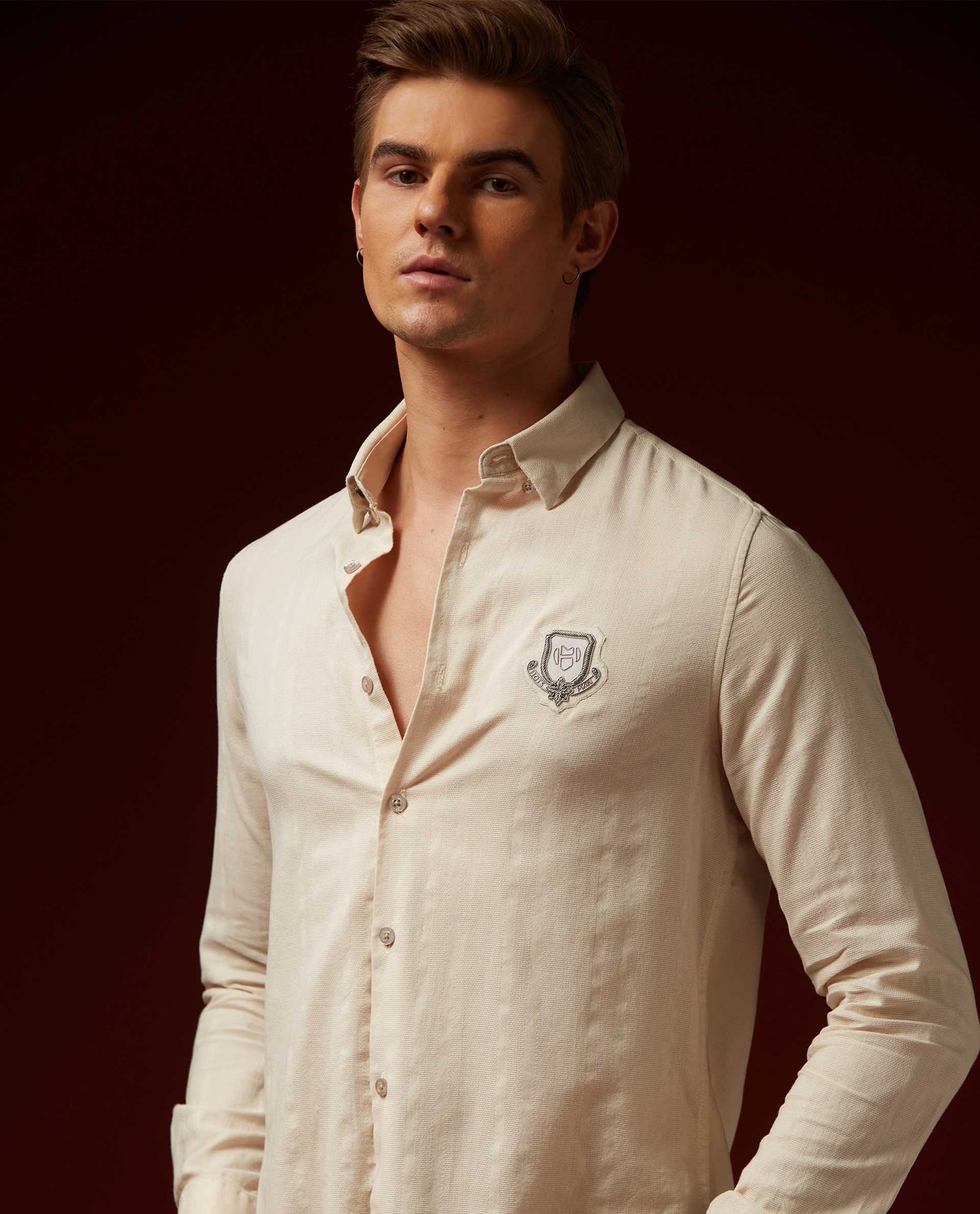 SOUVENIR - BEIGE - EMBELLISHED SHIRT