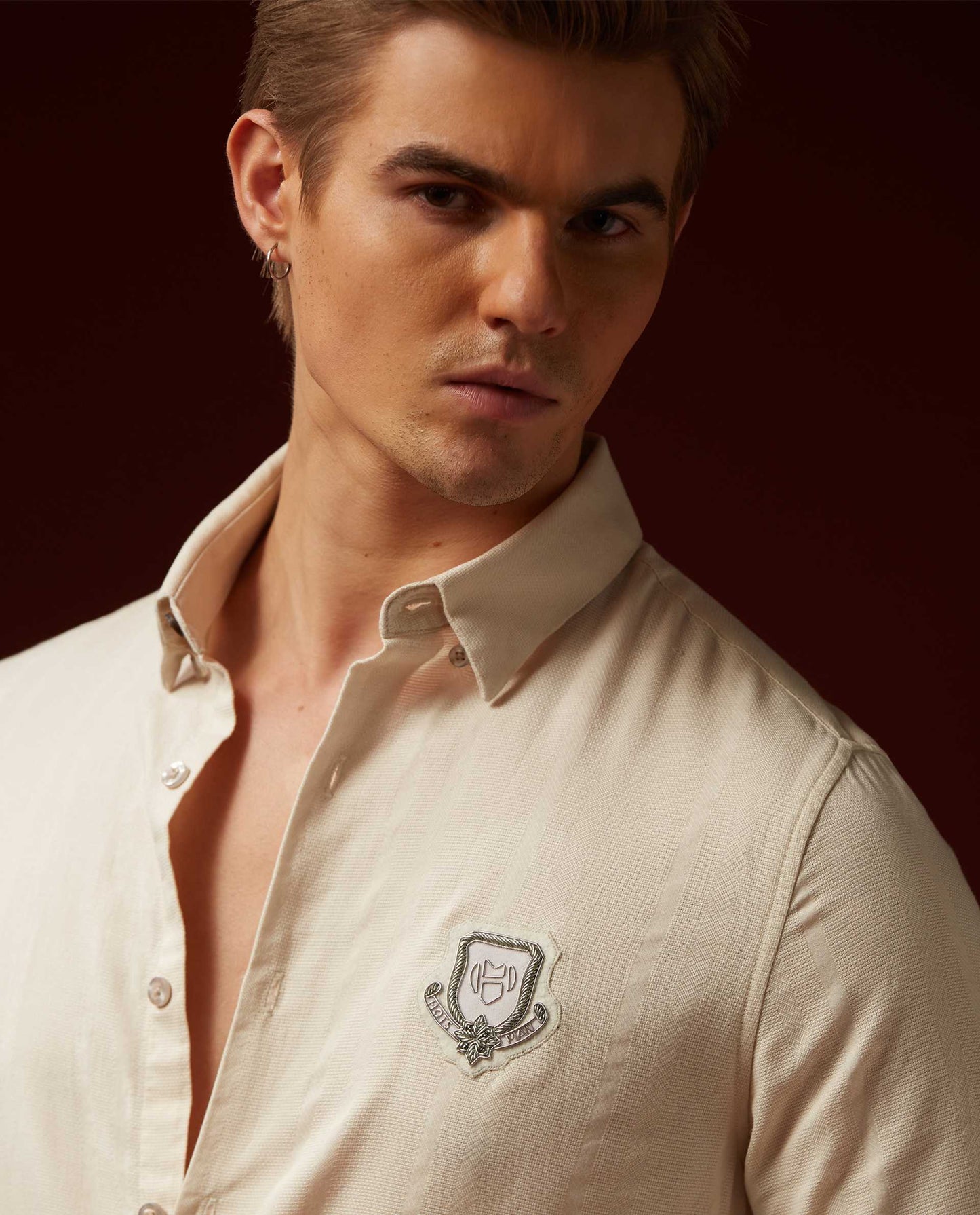 SOUVENIR - BEIGE - EMBELLISHED SHIRT