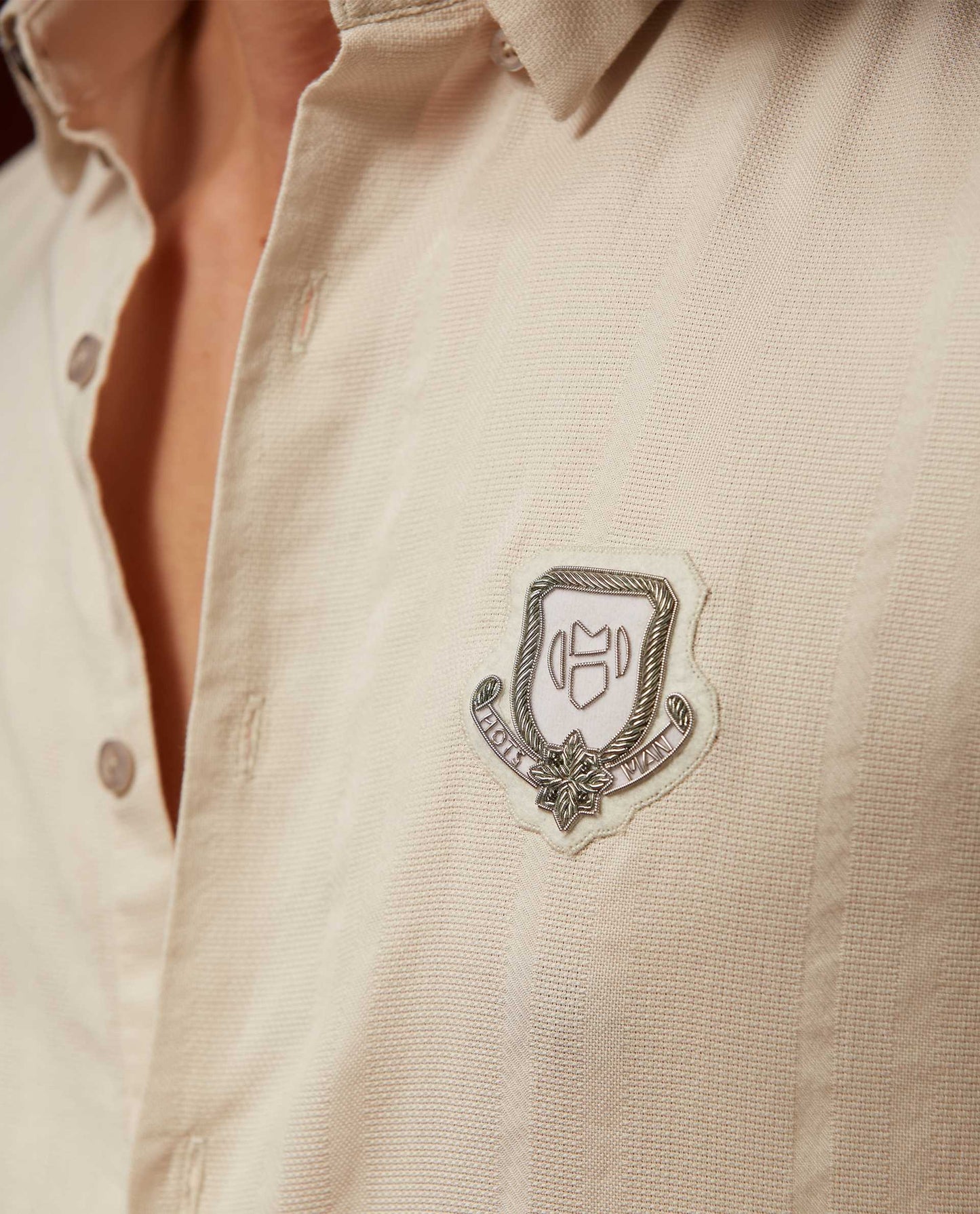 SOUVENIR - BEIGE - EMBELLISHED SHIRT