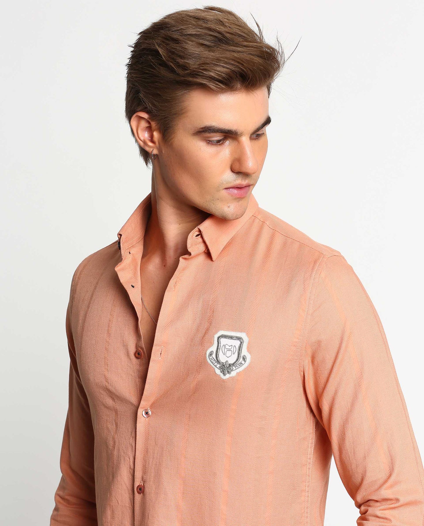 SOUVENIR - ORANGE - EMBELLISHED SHIRT
