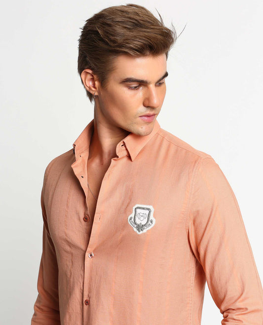 SOUVENIR - ORANGE - EMBELLISHED SHIRT