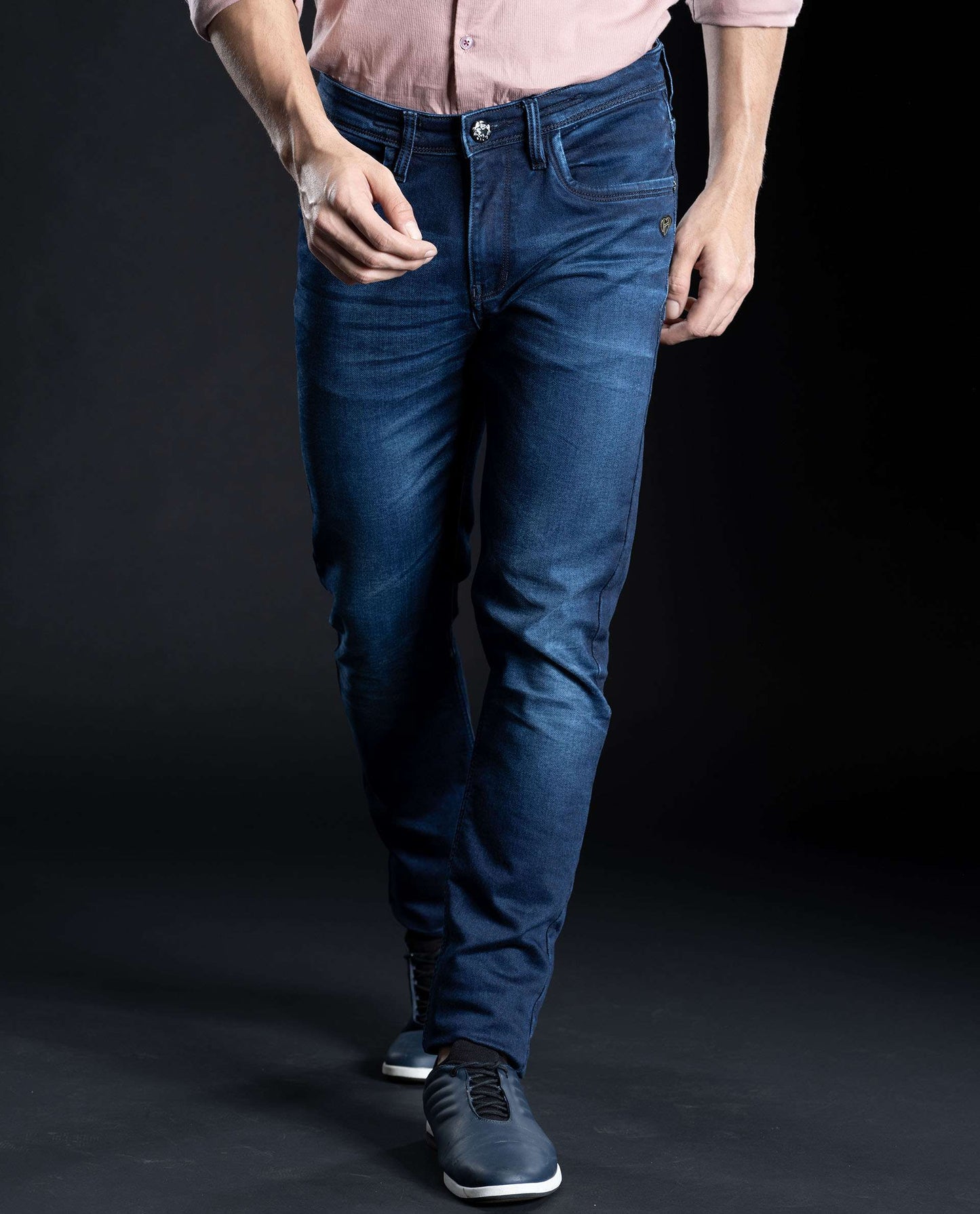 VIBE - BLUE - 5 POCKET MILD WASH DENIM