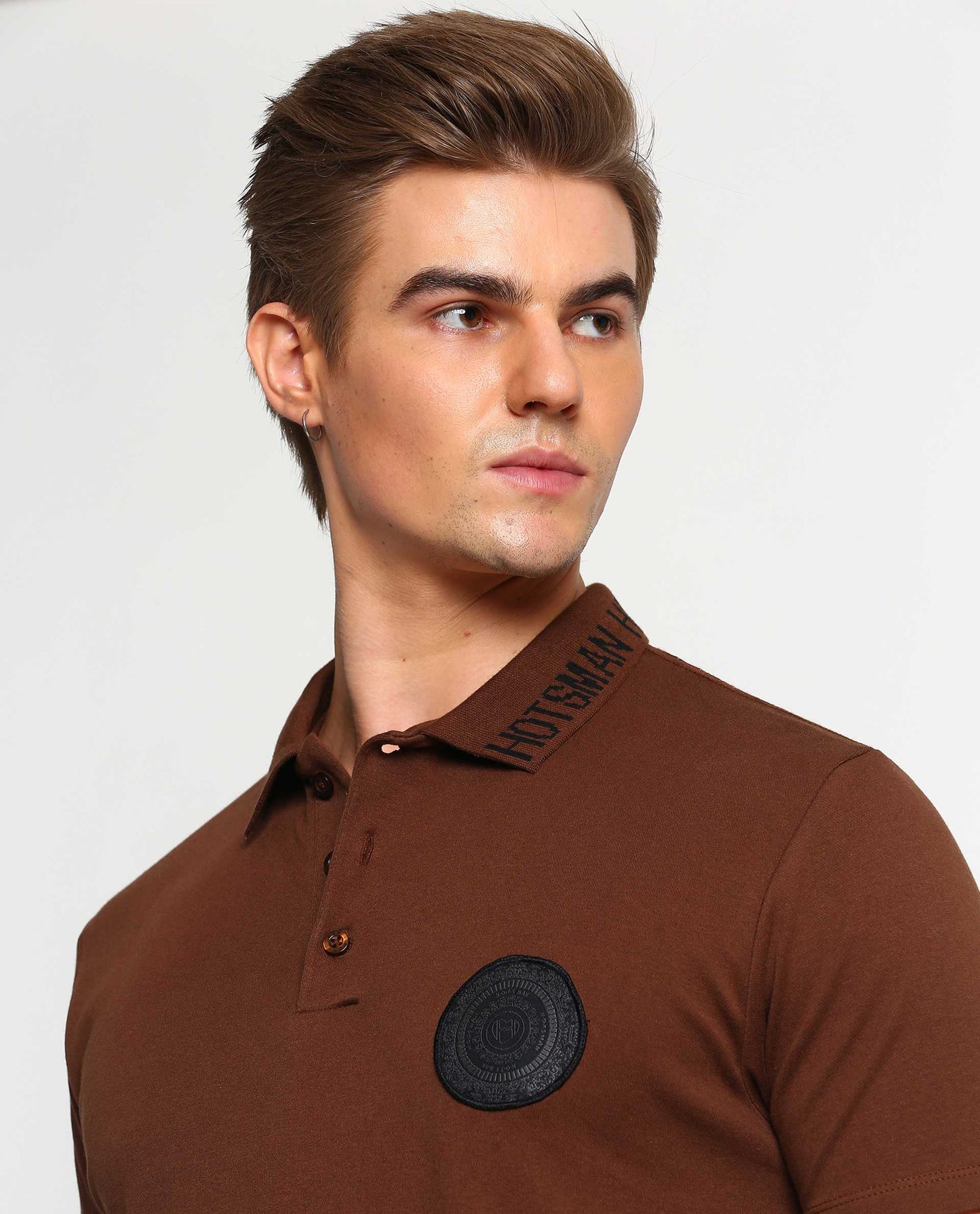 SYNC - BROWN - EMBELLISHED LUXURY POLO
