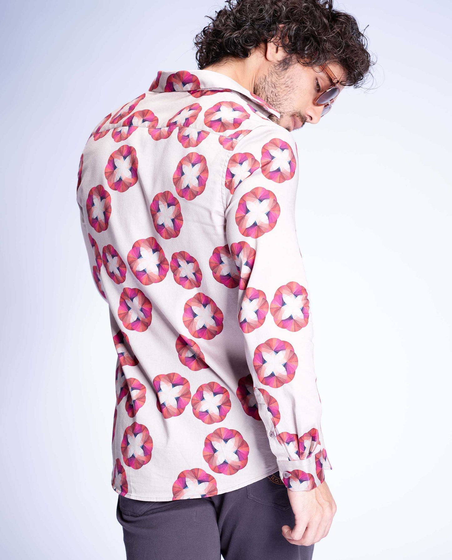 BLOSS - PINK - DIGITAL PRINT PARTYWEAR SHIRT