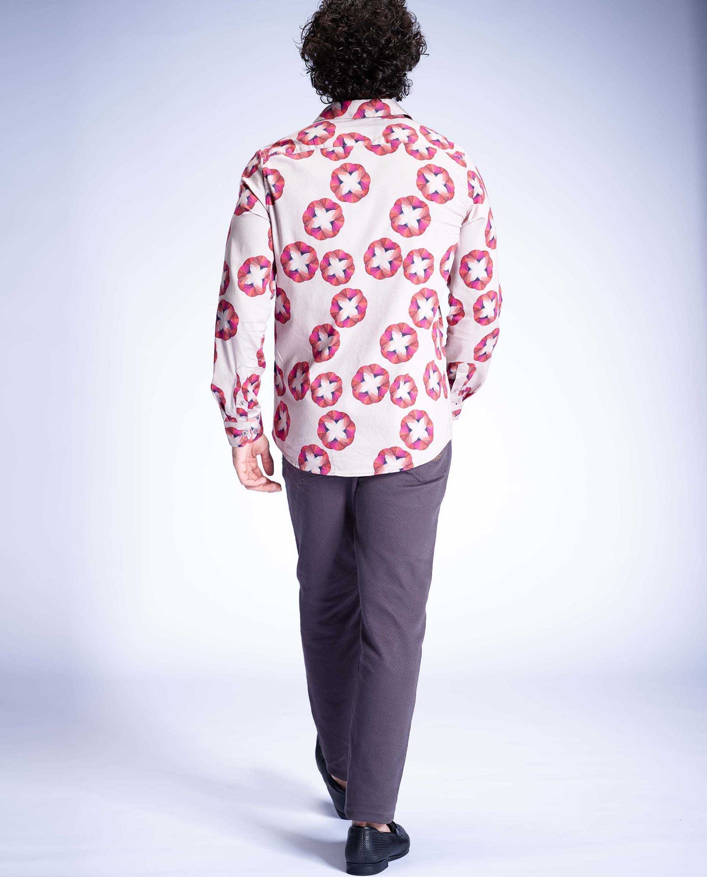 BLOSS - PINK - DIGITAL PRINT PARTYWEAR SHIRT