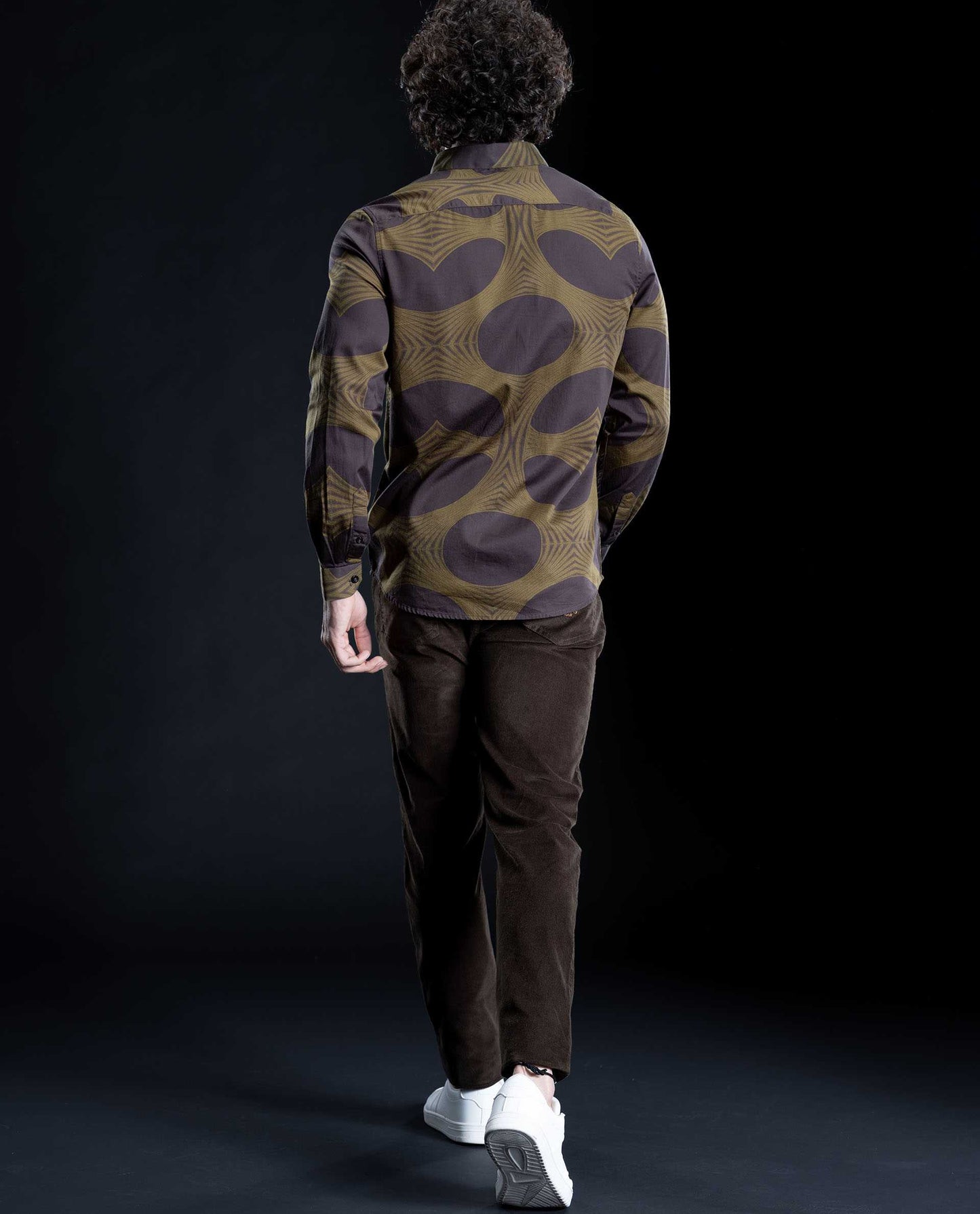 EIFFEL - BLACK - DIGITAL PRINT PARTYWEAR SHIRT