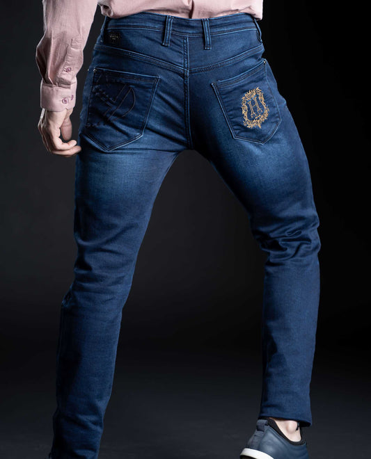 VIBE - BLUE - 5 POCKET MILD WASH DENIM