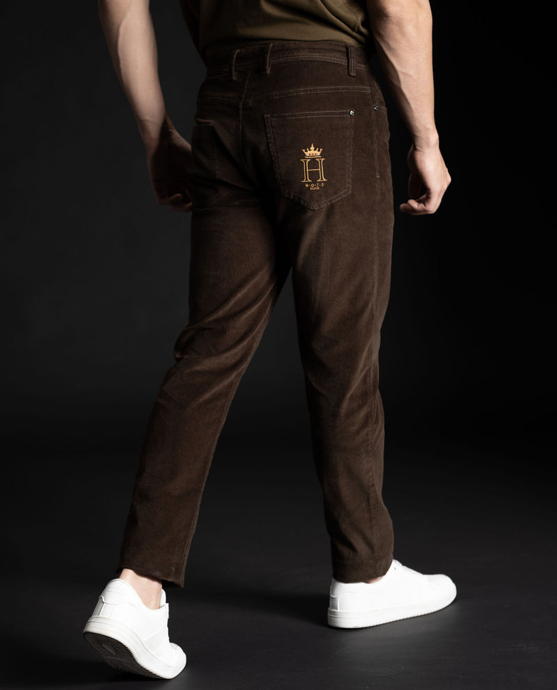 KREEZ - OLIVE - 5 POCKET CORDUROY CHINO