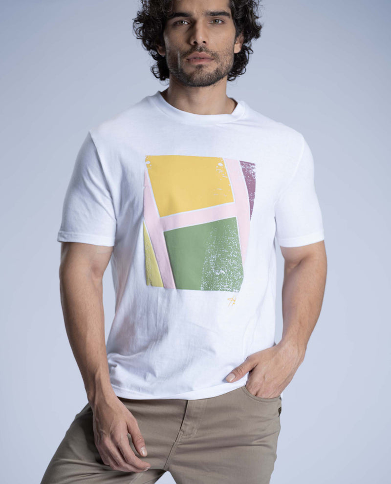 HETCH - WHITE - GRAPHIC PRINT T-SHIRT