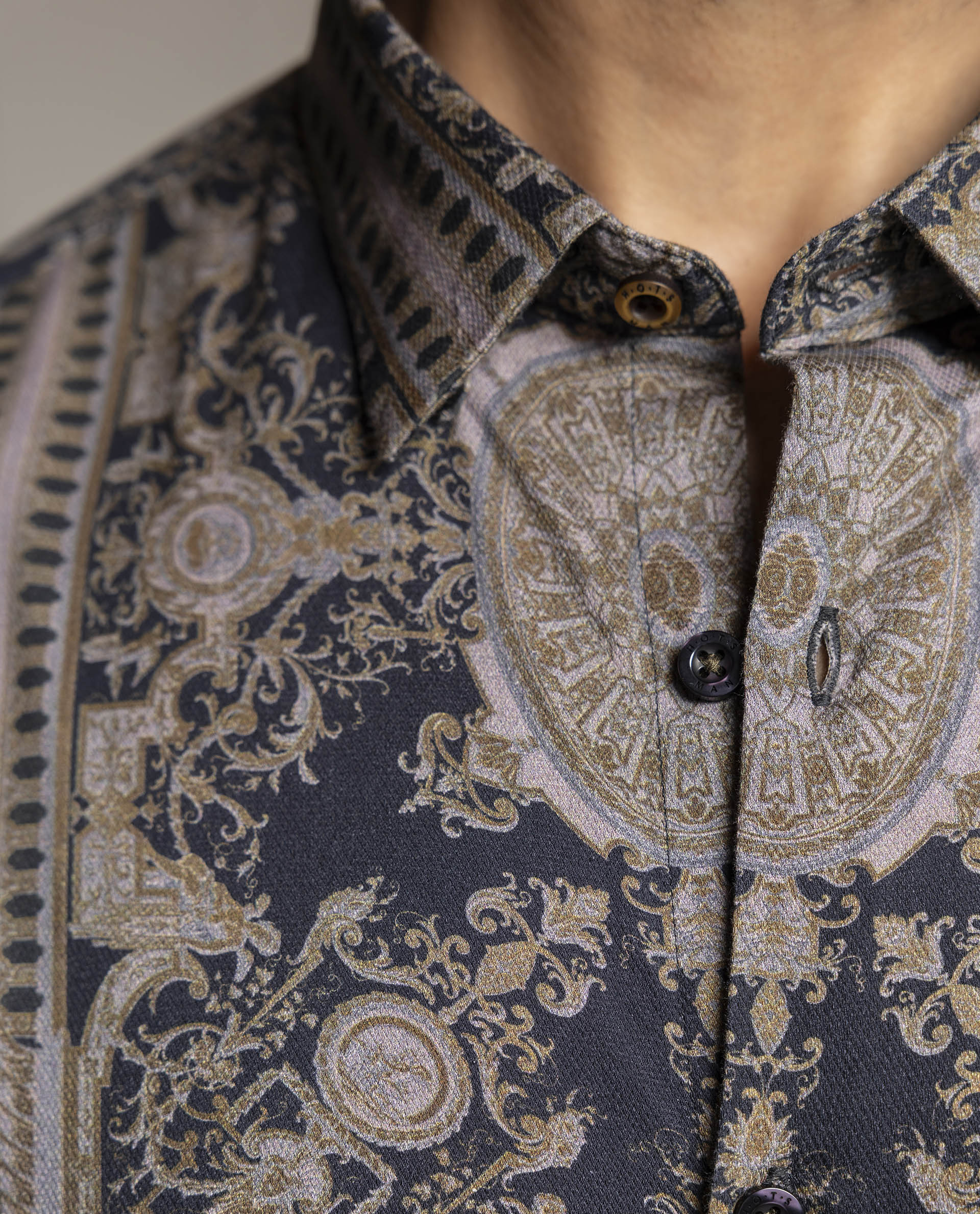 GENIUS - BLACK - DIGITAL PRINT - PARTY WEAR SHIRT