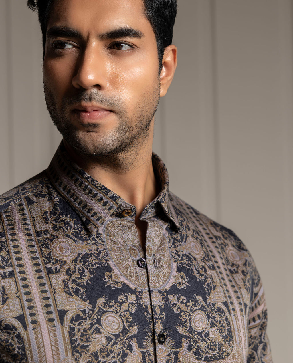 GENIUS - BLACK - DIGITAL PRINT - PARTY WEAR SHIRT