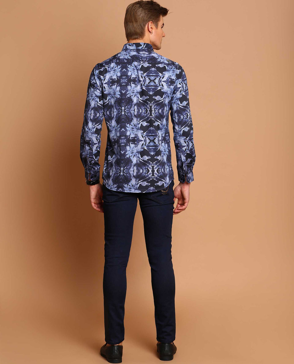 RESONATE - NAVY - DIGITAL PRINT PARTYWEAR SHIRT