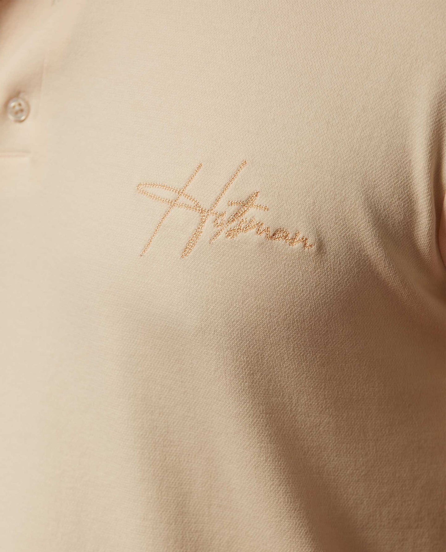 MARINER - BEIGE - EMBROIDERED LUXURY POLO