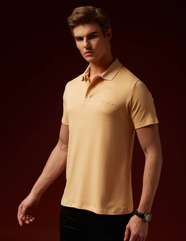 MARINER - PEACH - EMBROIDERED LUXURY POLO