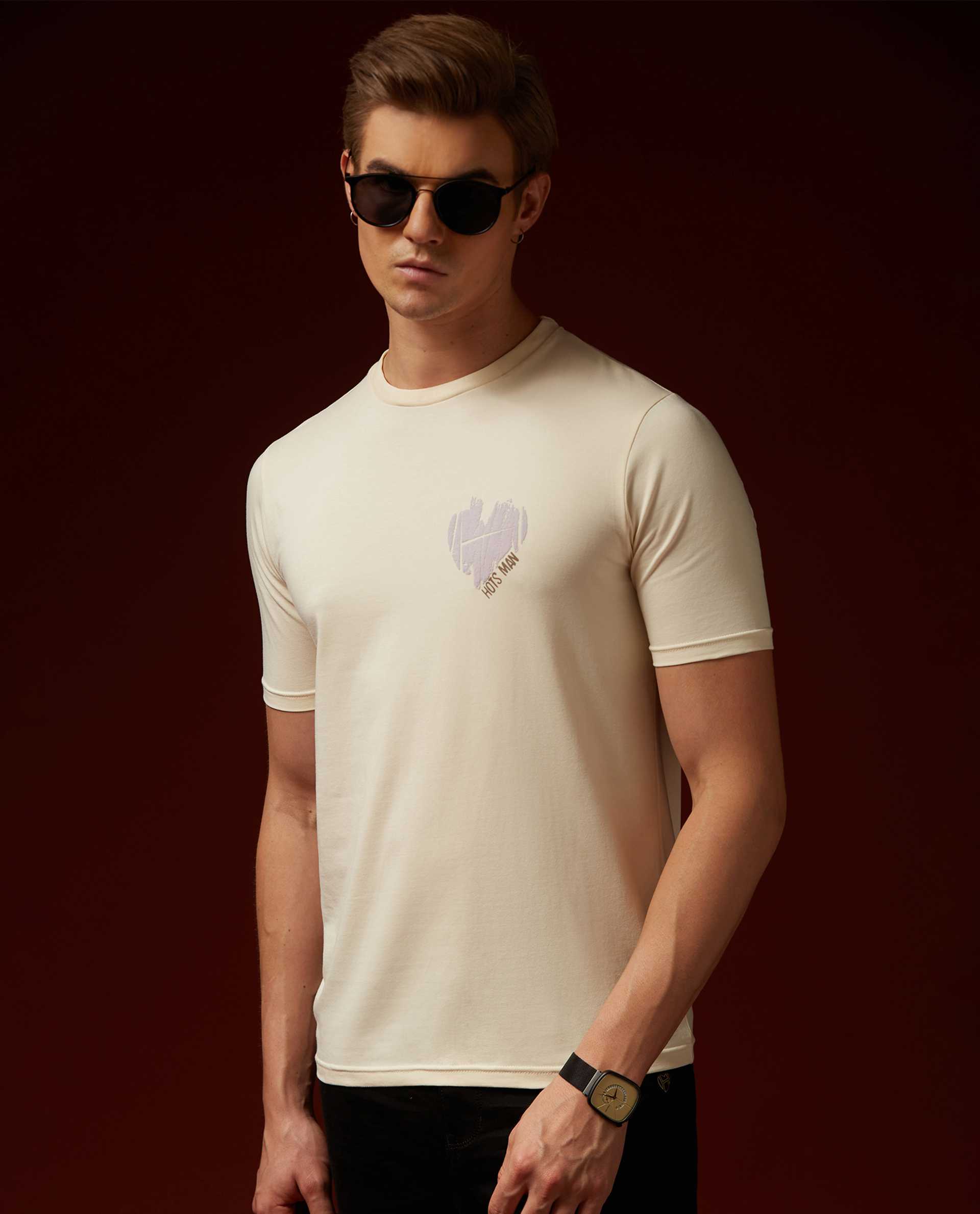 B2B - OFF WHITE - GRAPHIC PRINT T-SHIRT