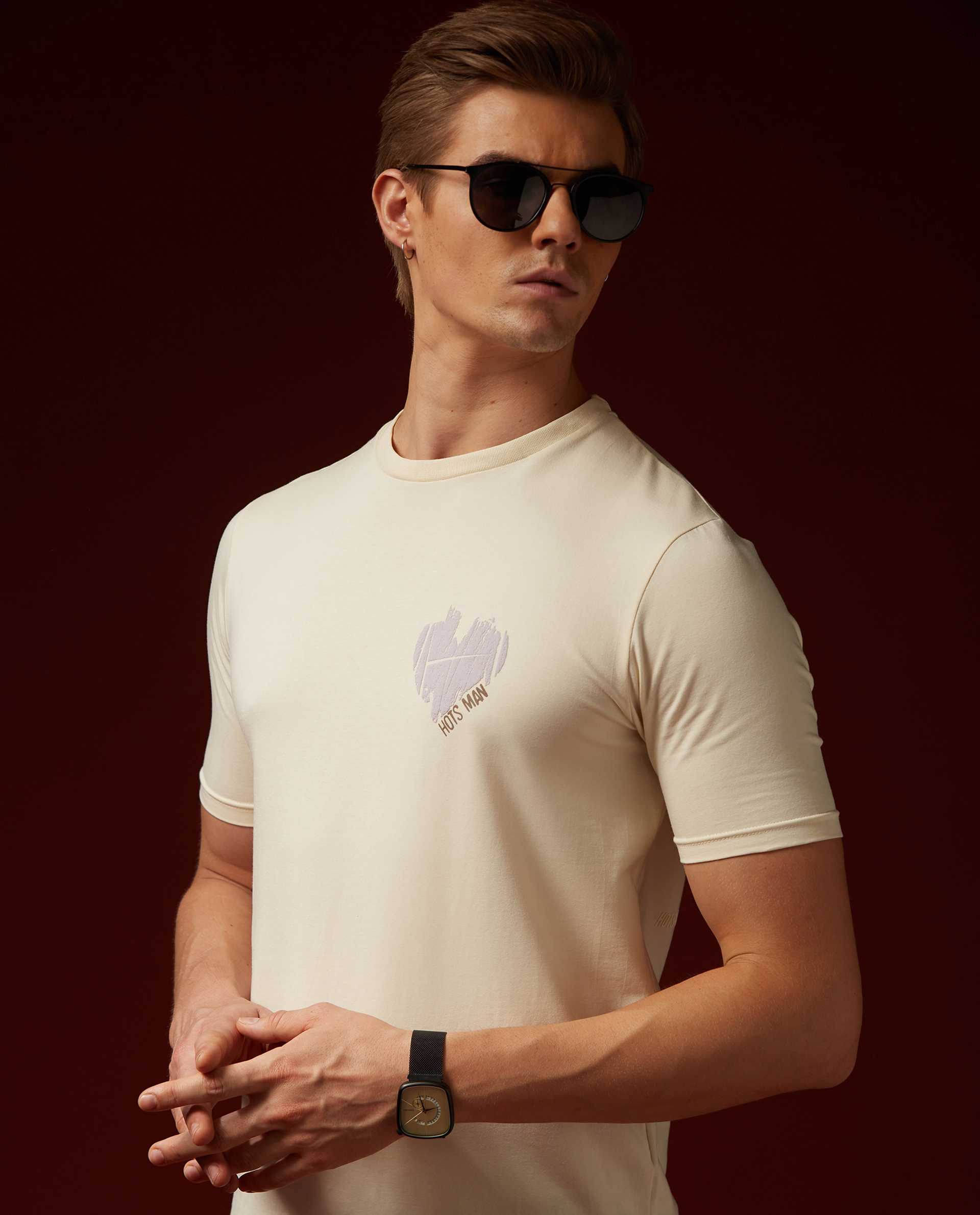 B2B - OFF WHITE - GRAPHIC PRINT T-SHIRT