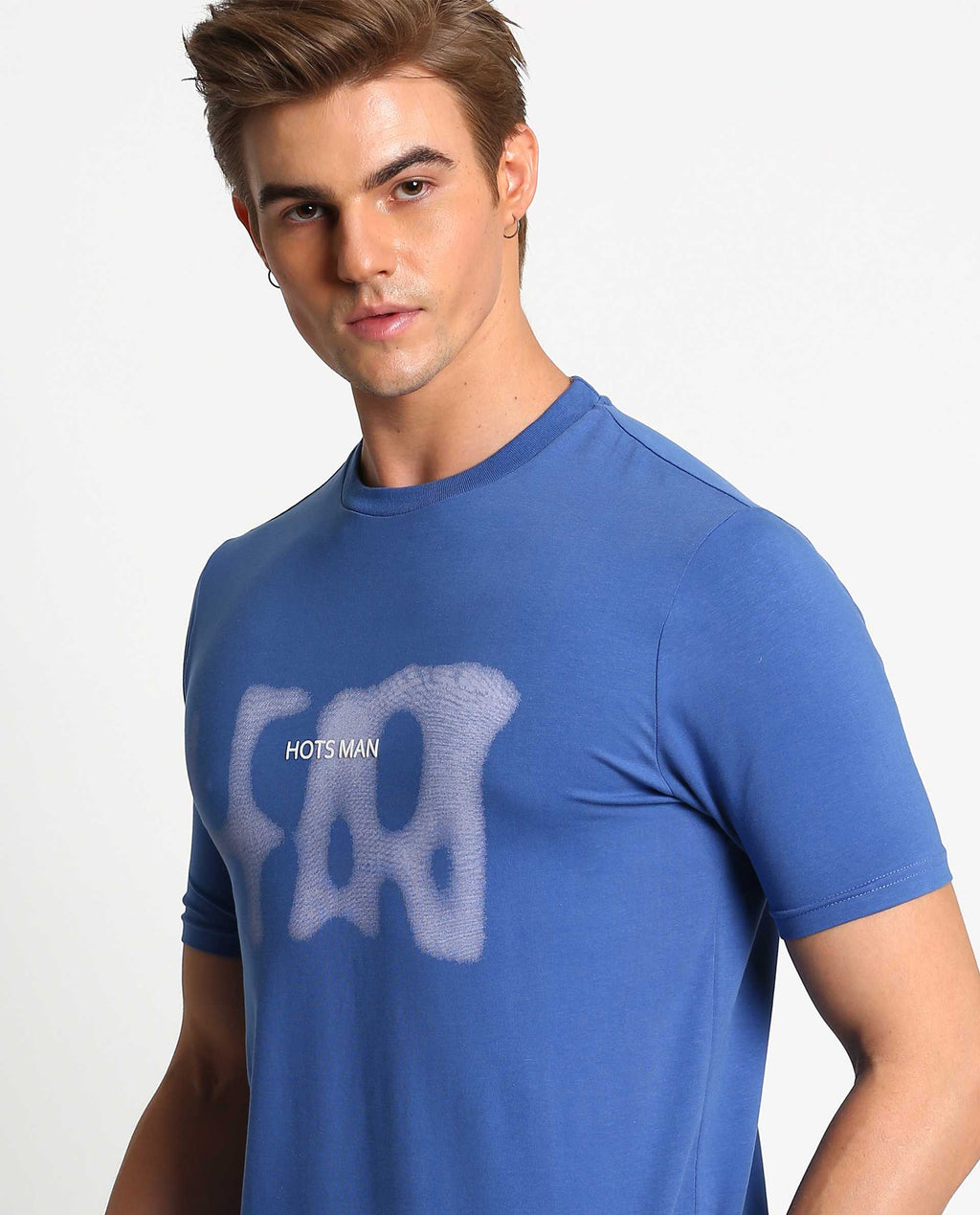 HEART 2 - BLUE - GRAPHIC PRINT T-SHIRT