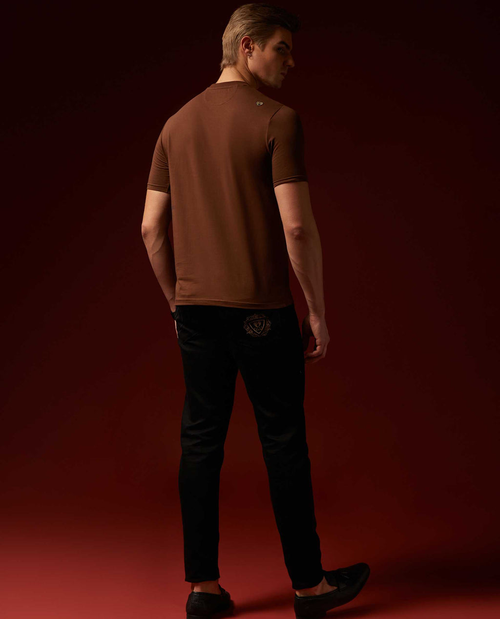 HEART 2 - BROWN - GRAPHIC PRINT T-SHIRT