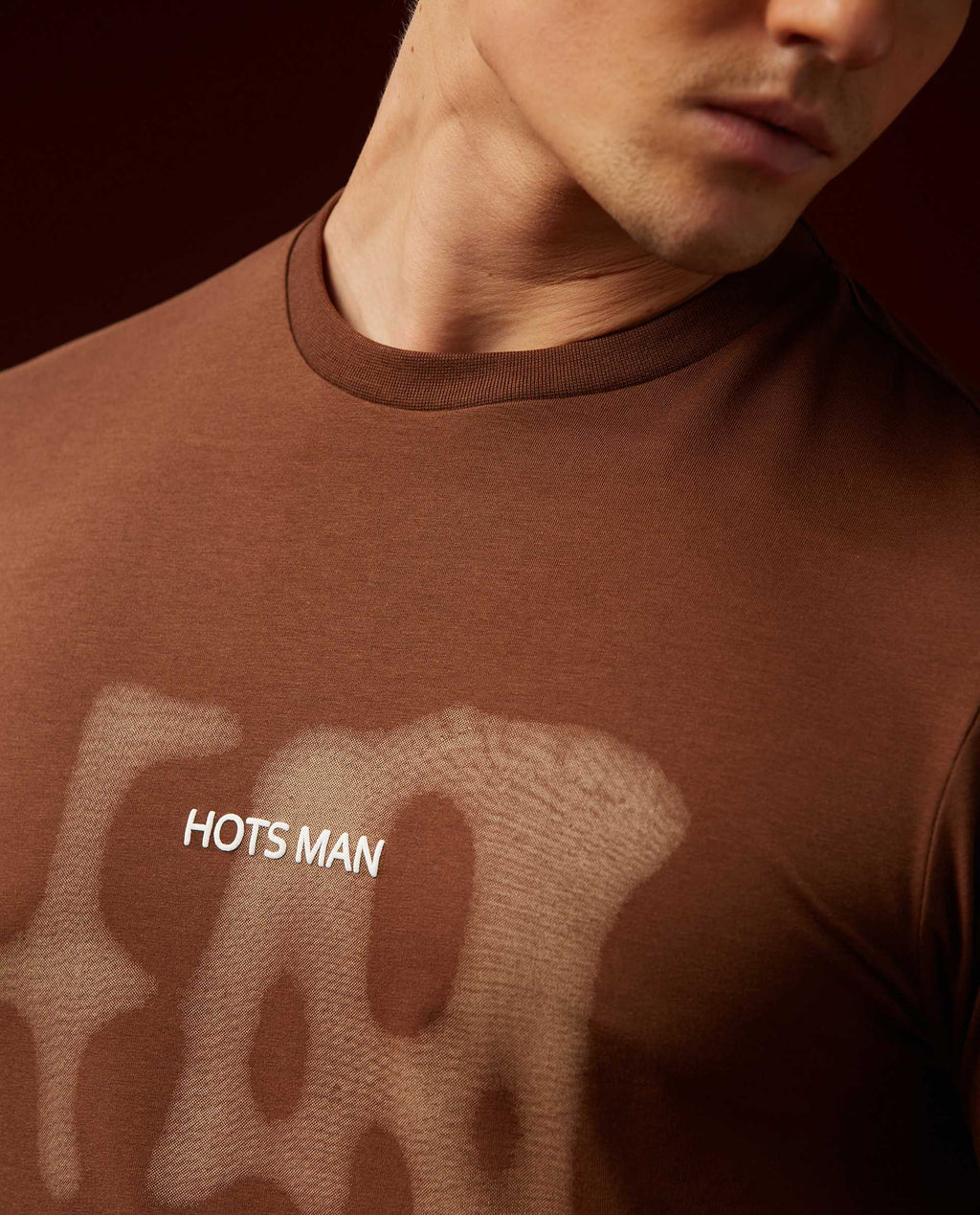 HEART 2 - BROWN - GRAPHIC PRINT T-SHIRT