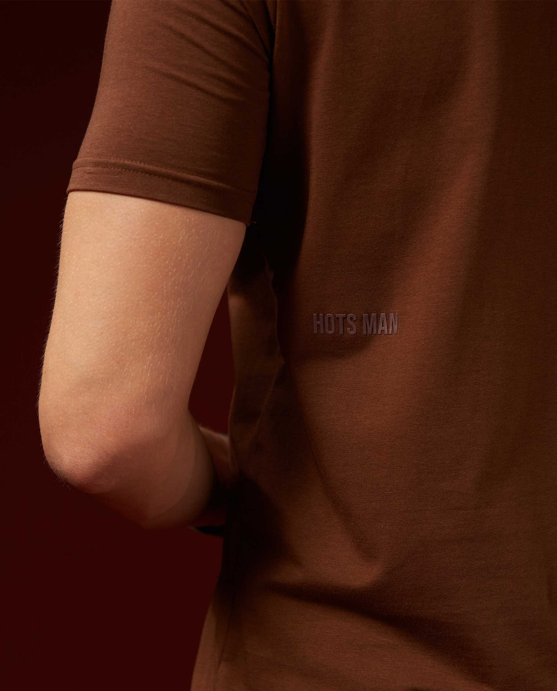 HEART 2 - BROWN - GRAPHIC PRINT T-SHIRT