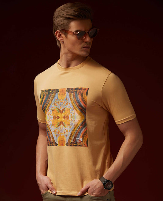 VINTAGE - PEACH - GRAPHIC PRINT T-SHIRT