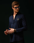 SOUVENIR - NAVY - EMBELLISHED SHIRT