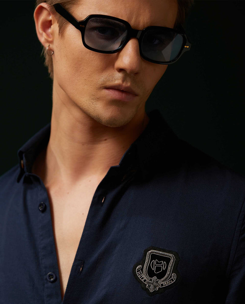 SOUVENIR - NAVY - EMBELLISHED SHIRT