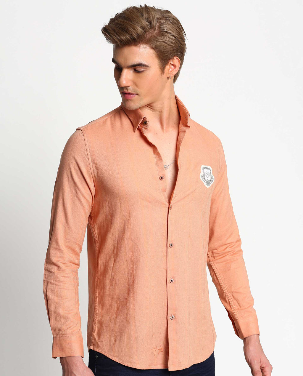 SOUVENIR - ORANGE - EMBELLISHED SHIRT