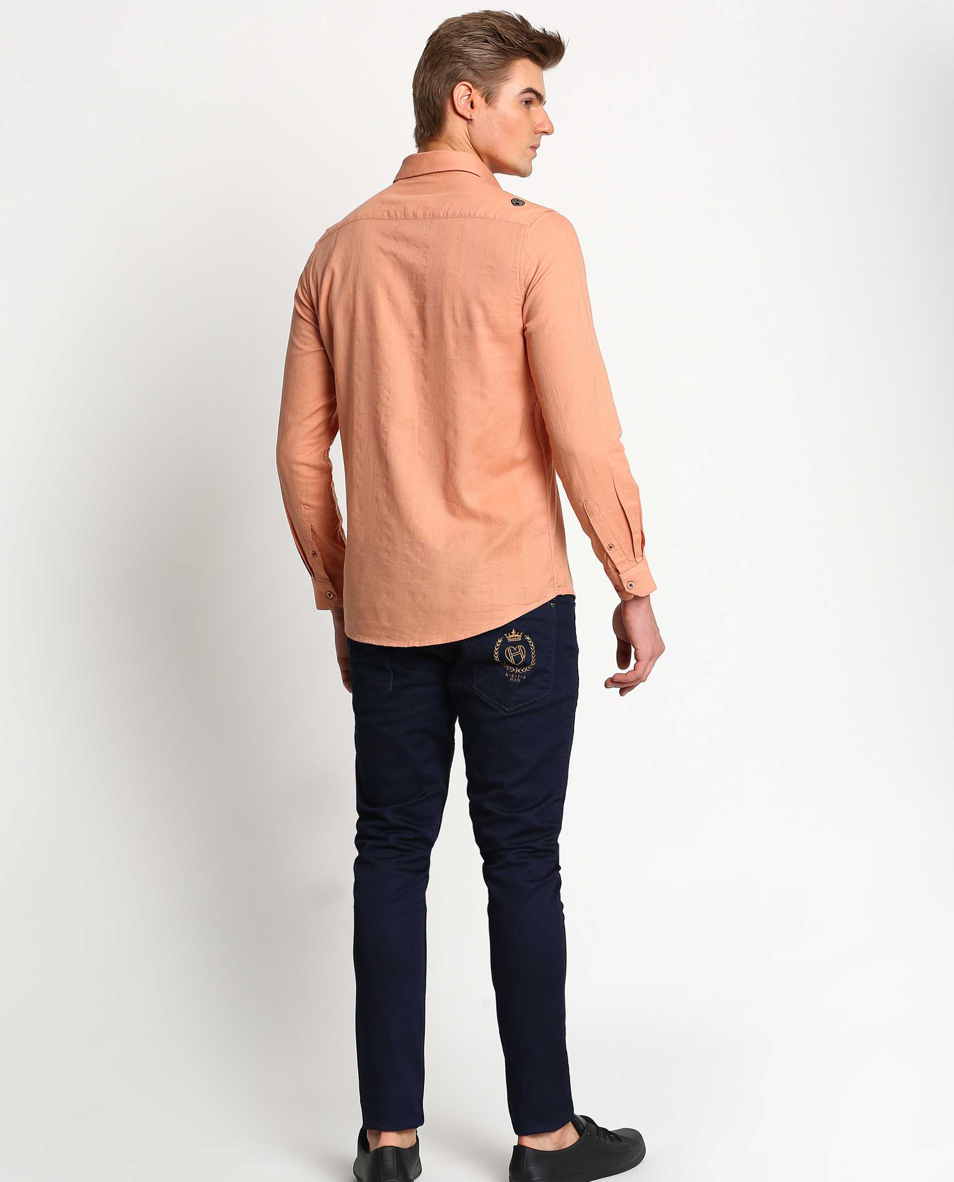 SOUVENIR - ORANGE - EMBELLISHED SHIRT