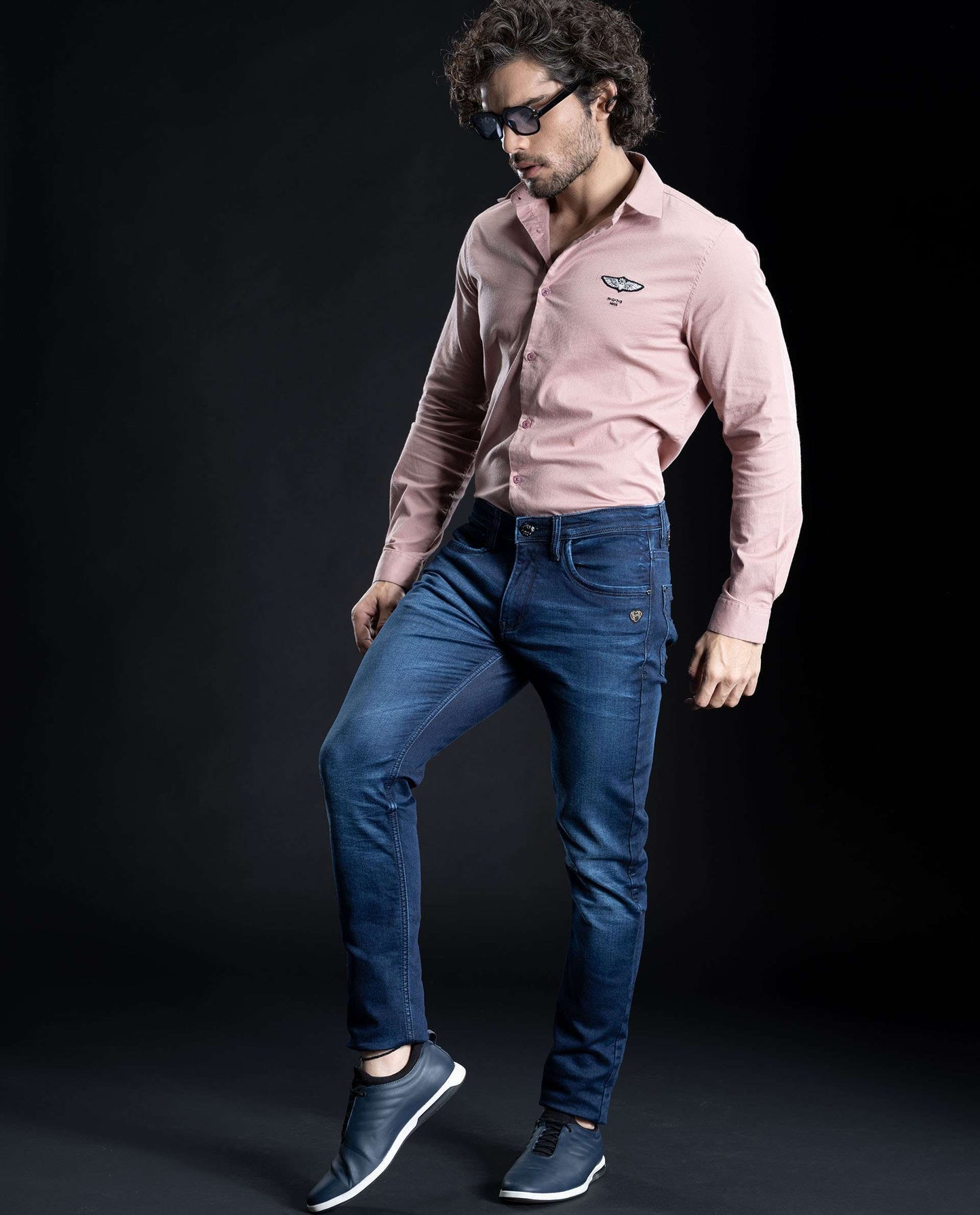 VIBE - BLUE - 5 POCKET MILD WASH DENIM