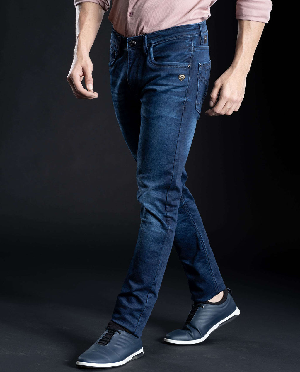 VIBE - BLUE - 5 POCKET MILD WASH DENIM