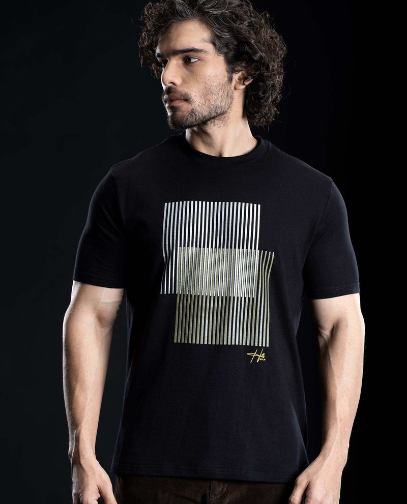 CUTT - BLACK - GRAPHIC PRINT T-SHIRT