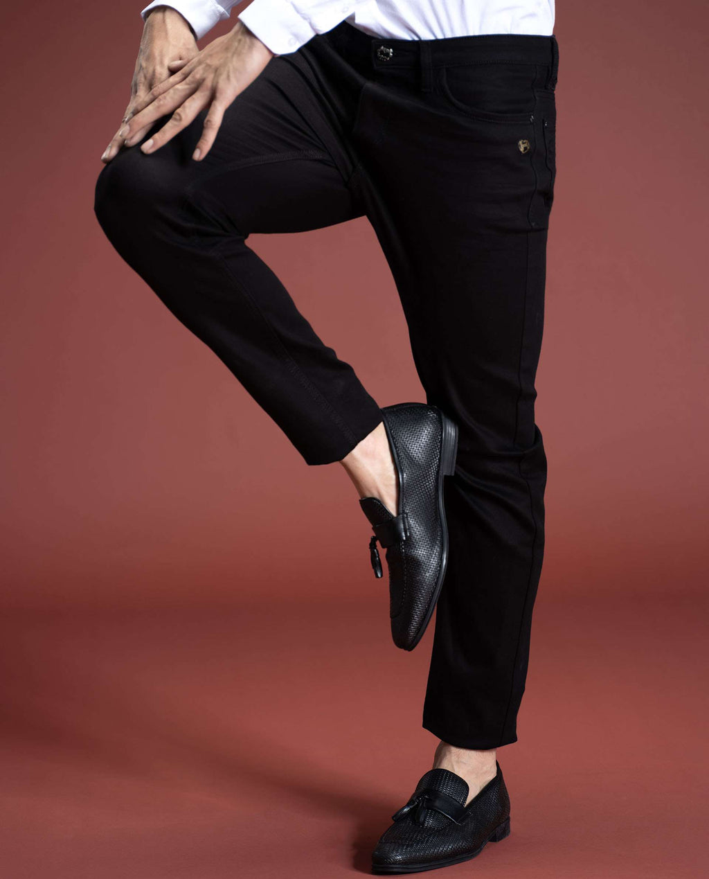 SORERO - BLACK - LUXURY BLACK DENIM