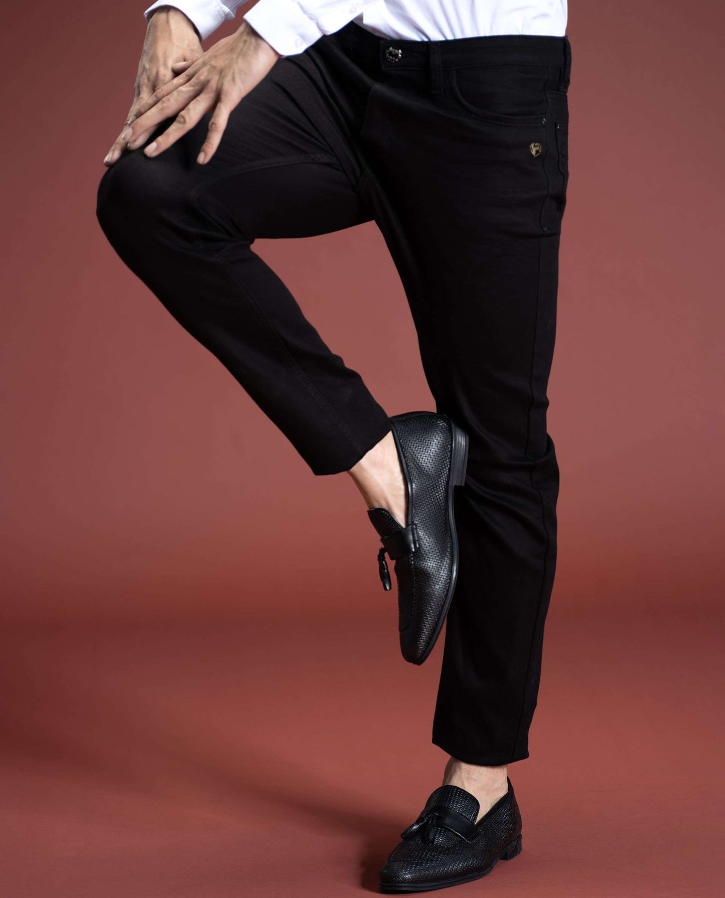 SORERO - BLACK - LUXURY BLACK DENIM