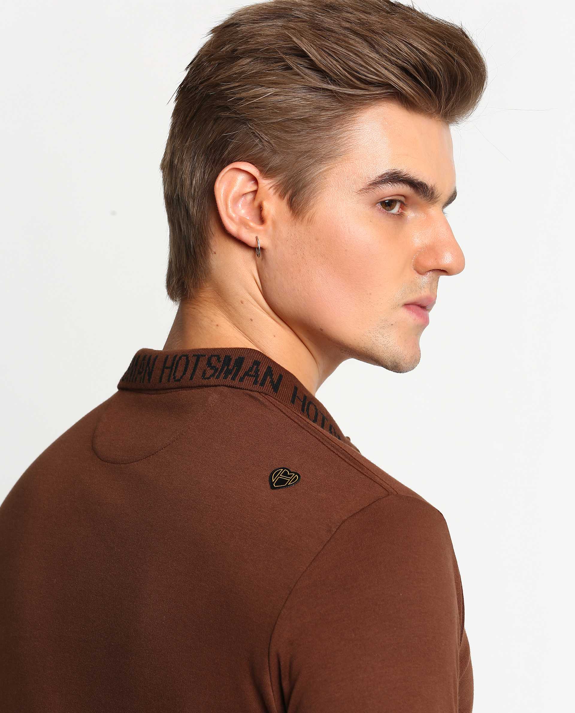 SYNC - BROWN - EMBELLISHED LUXURY POLO
