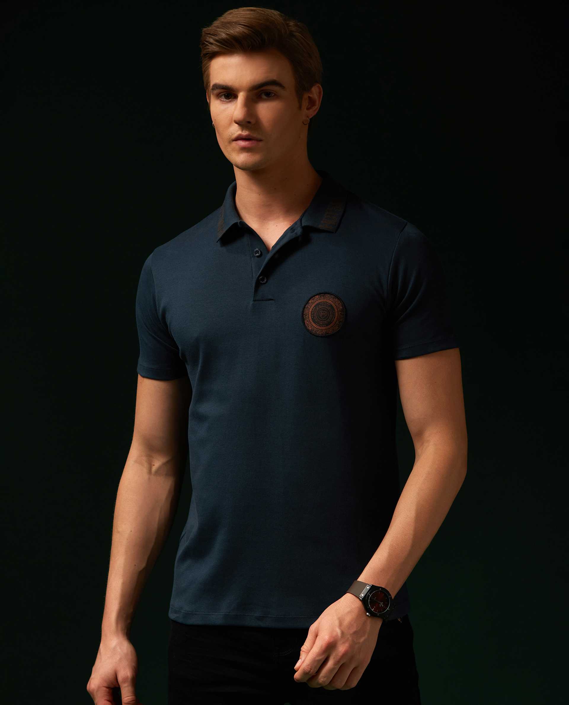 SYNC - TEAL - EMBELLISHED LUXURY POLO