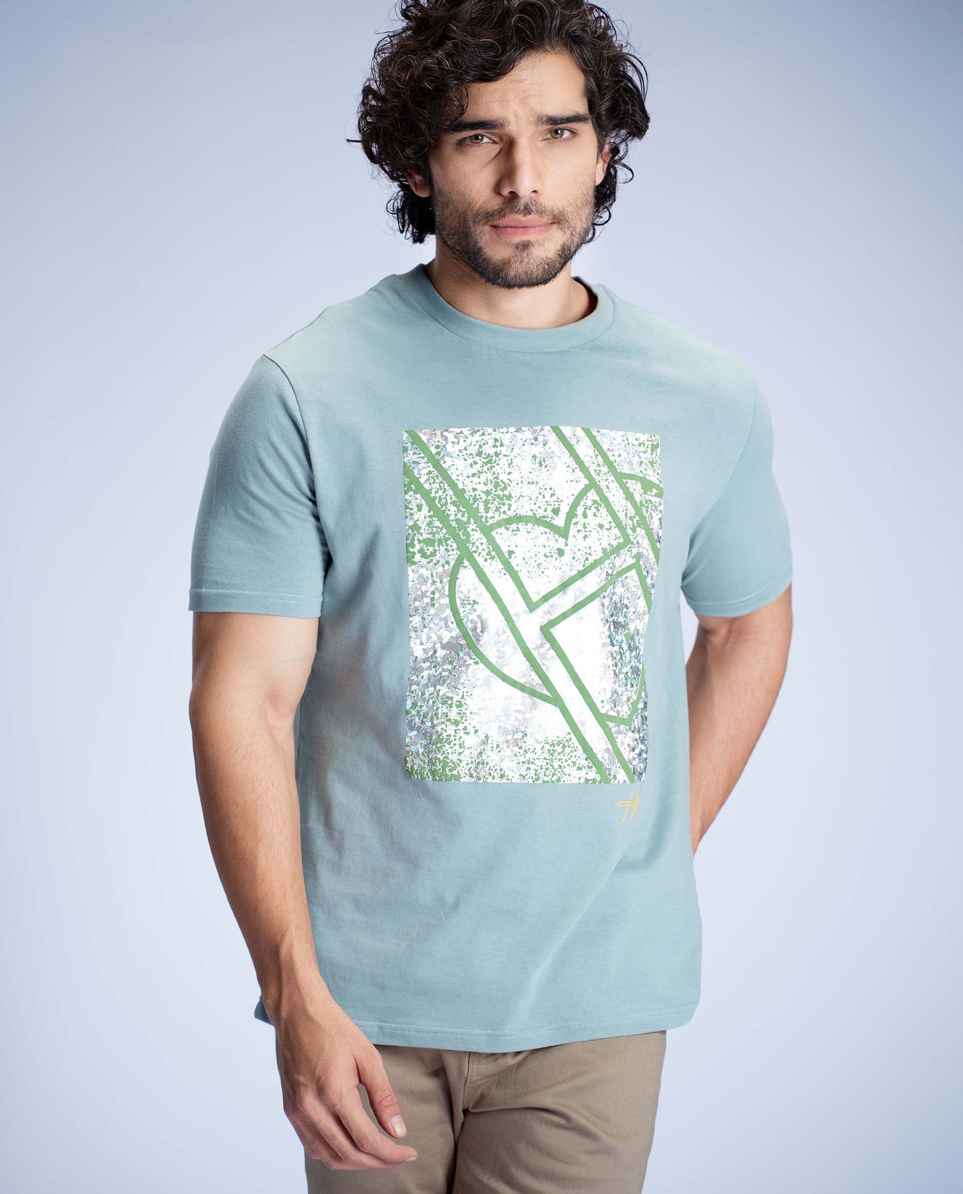 LOCA - AQUA - GRAPHIC PRINT T-SHIRT