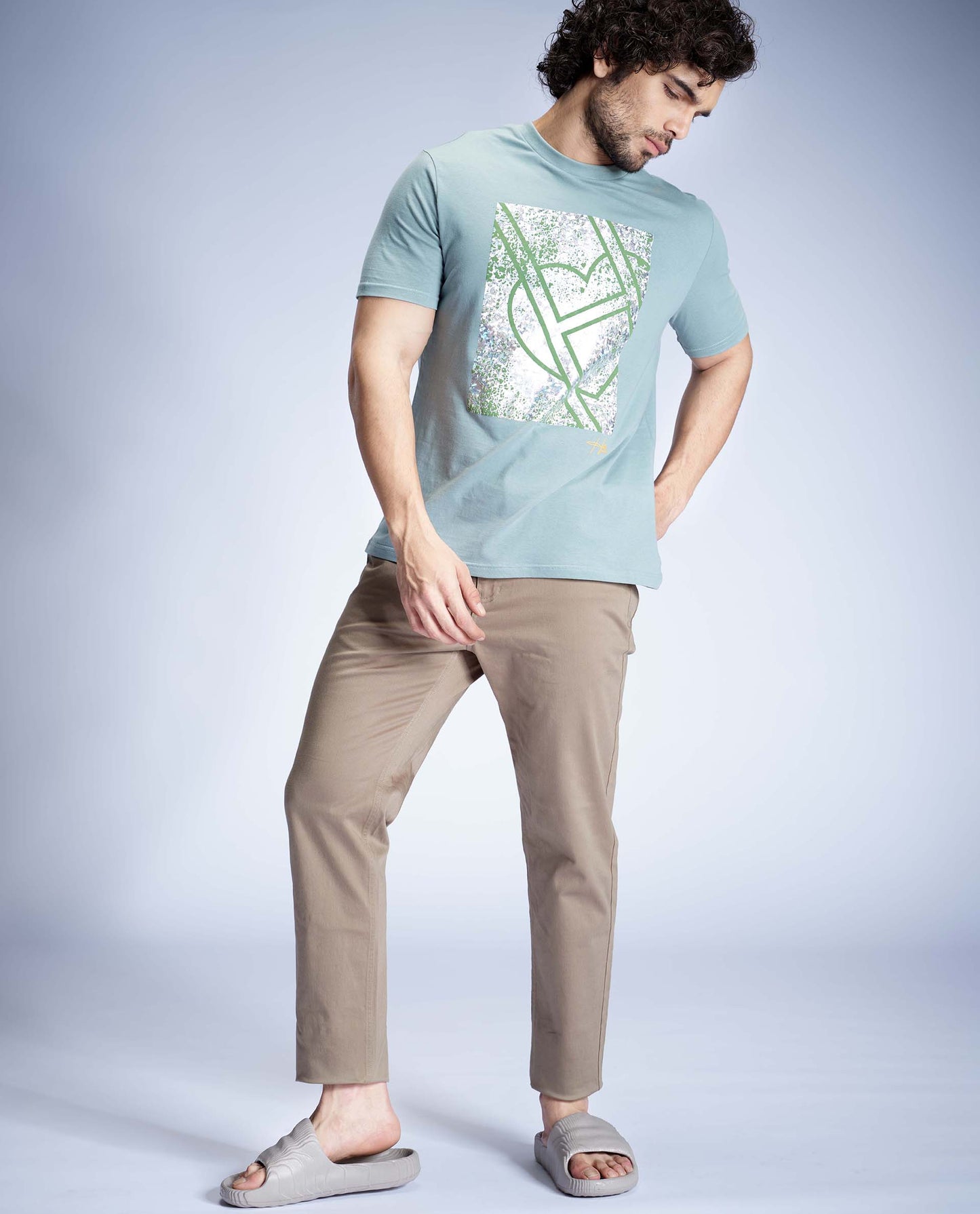 LOCA - AQUA - GRAPHIC PRINT T-SHIRT