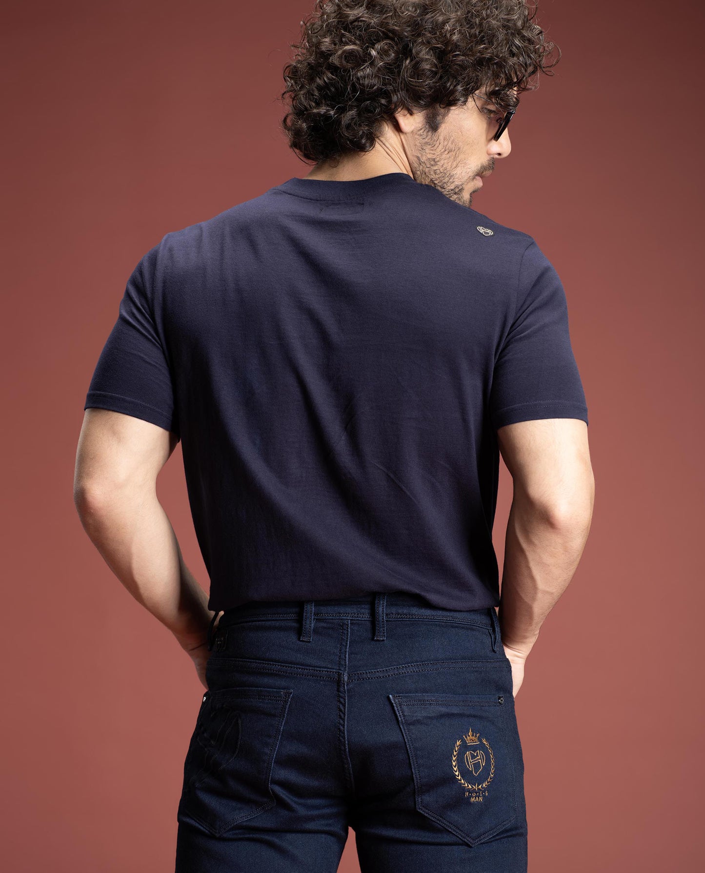 RICARDO - DARK BLUE - 5 POCKET RAW DENIM