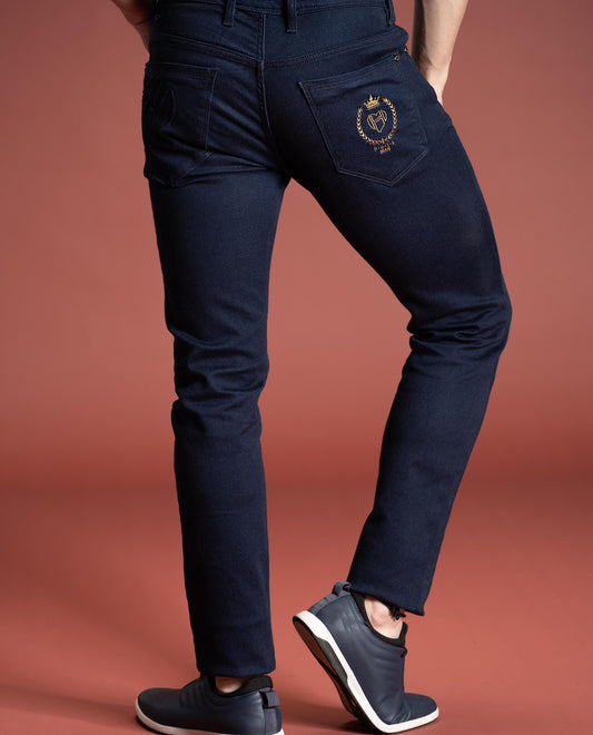 RICARDO - DARK BLUE - 5 POCKET RAW DENIM