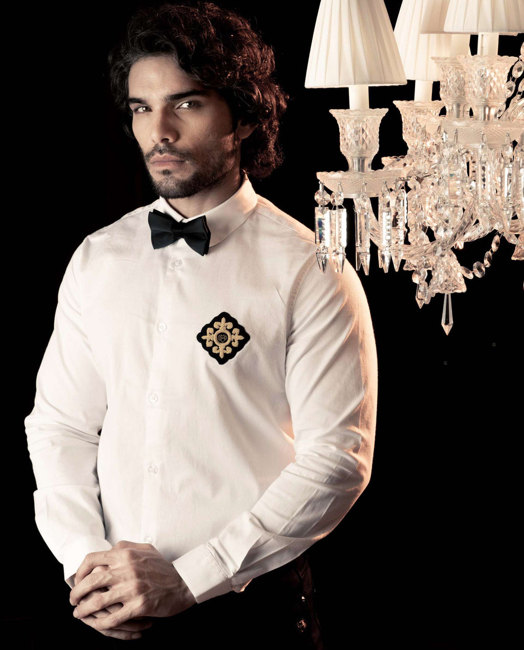 LUCA - WHITE - EMBELLISHED SHIRT