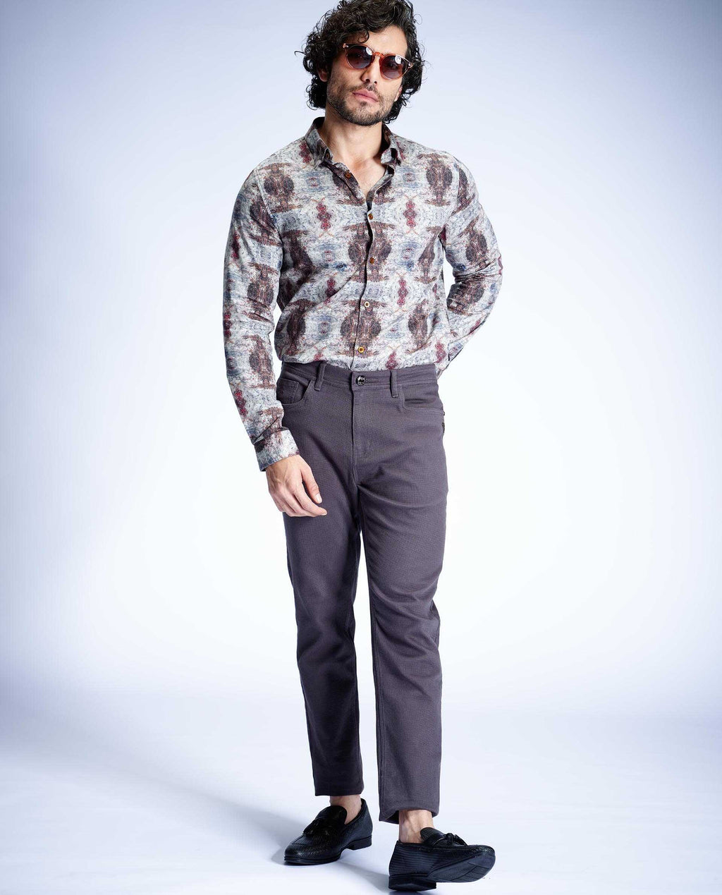 RADIATE - DARK GRAY - 5 POCKET TEXTURED CHINO